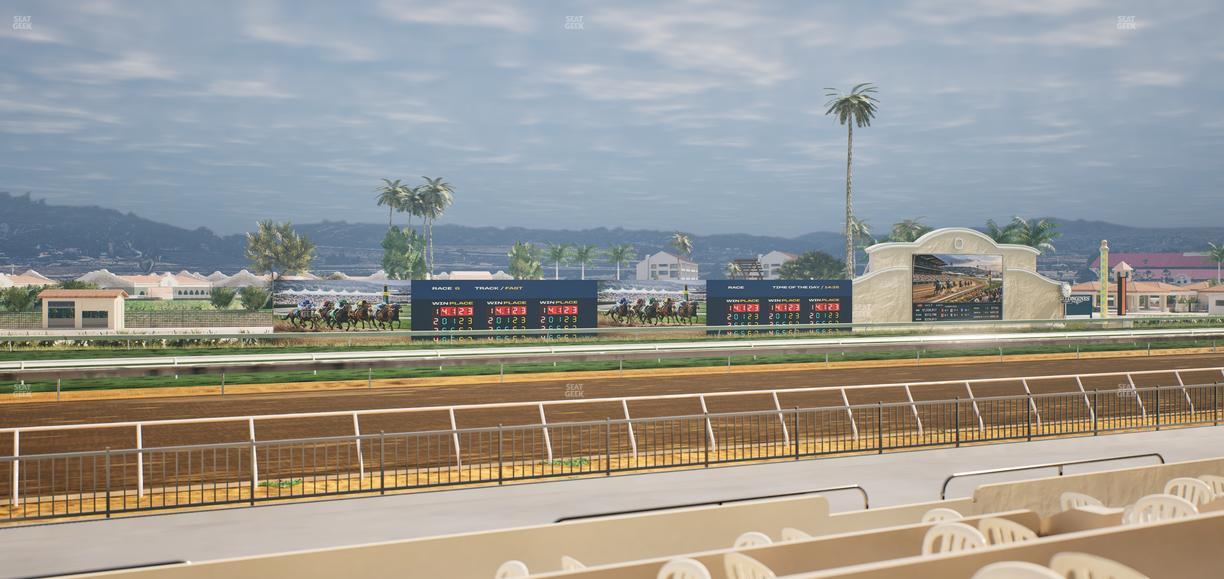 Del Mar Thoroughbred Club - Section Stretch Run Grill W Lvl 1 Tbl 173 Seat View
