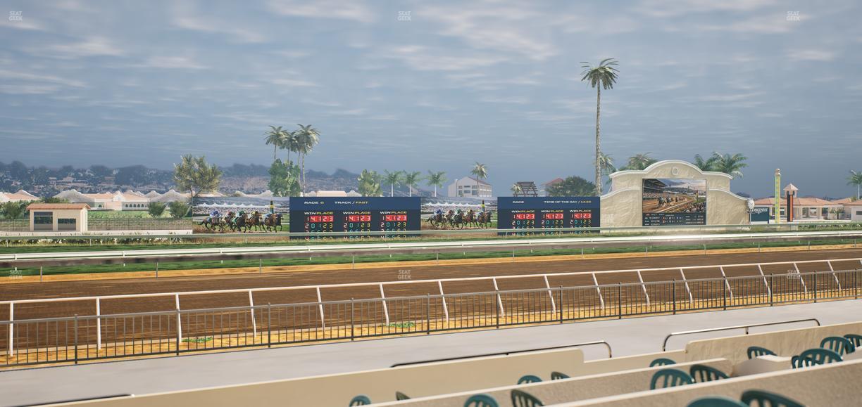 Del Mar Thoroughbred Club - Section Stretch Run Grill W Lvl 1 Tbl 173 Seat View