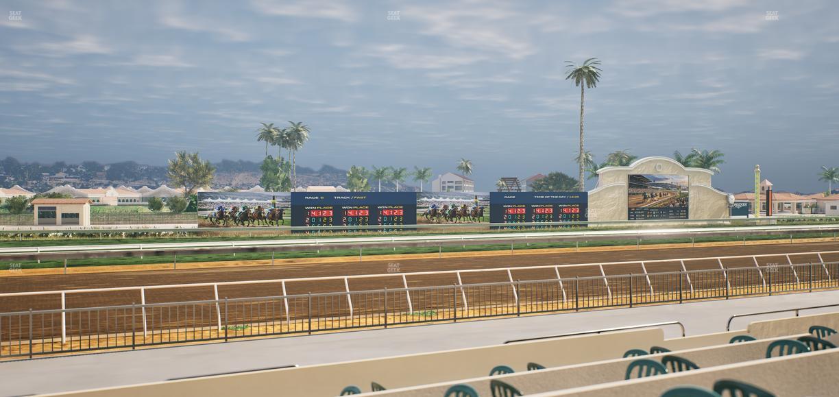Del Mar Thoroughbred Club - Section Stretch Run Grill W Lvl 1 Tbl 174 Seat View