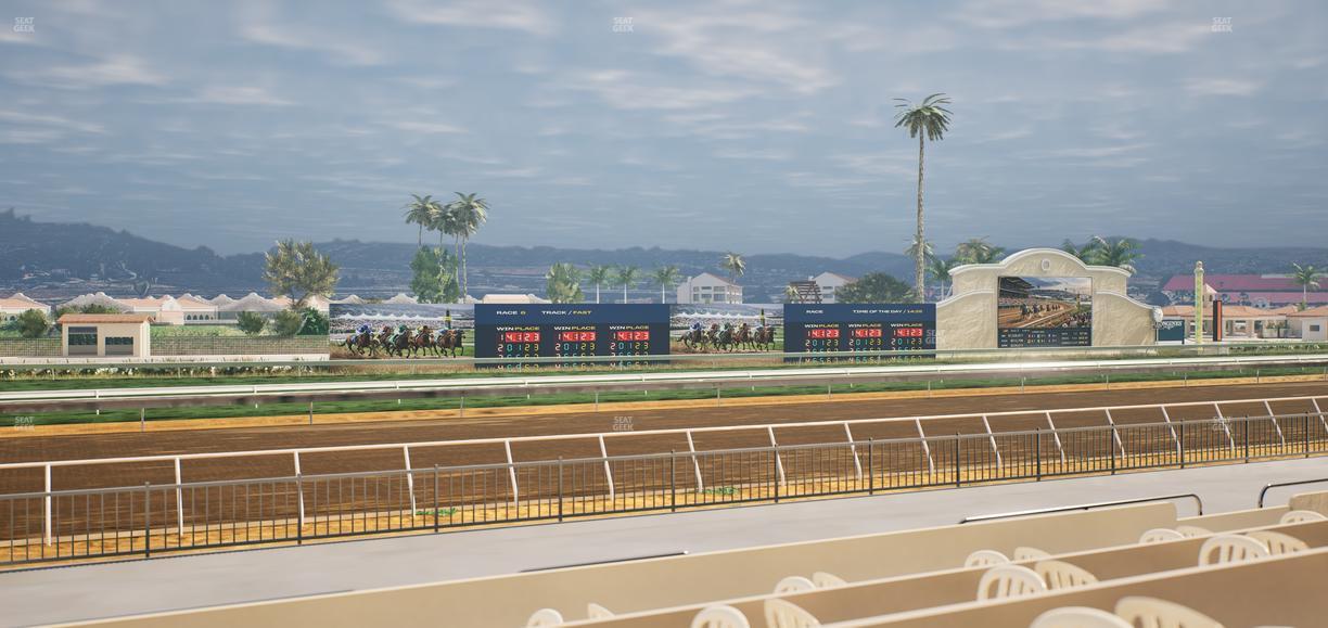 Del Mar Thoroughbred Club - Section Stretch Run Grill W Lvl 1 Tbl 175 Seat View