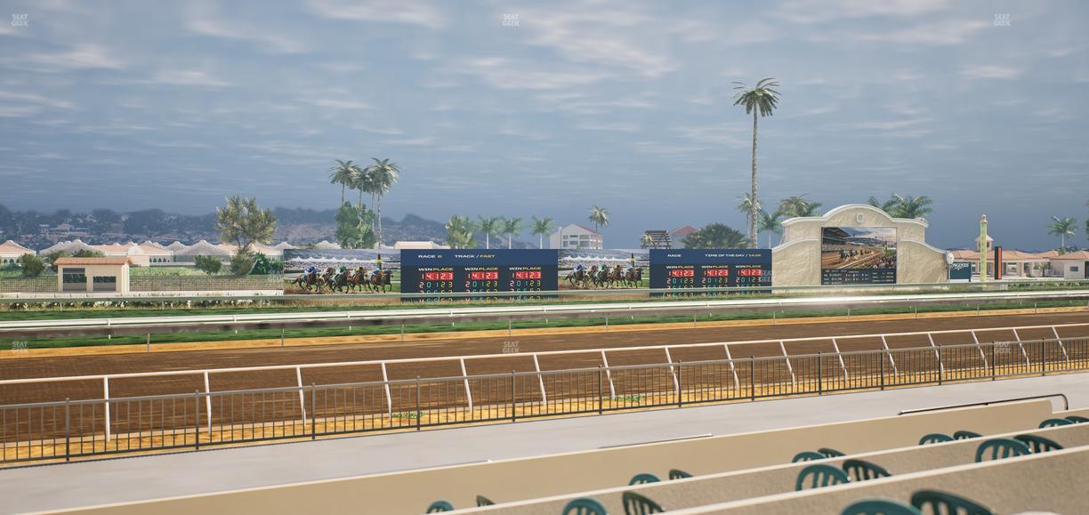 Del Mar Thoroughbred Club - Section Stretch Run Grill W Lvl 1 Tbl 176 Seat View