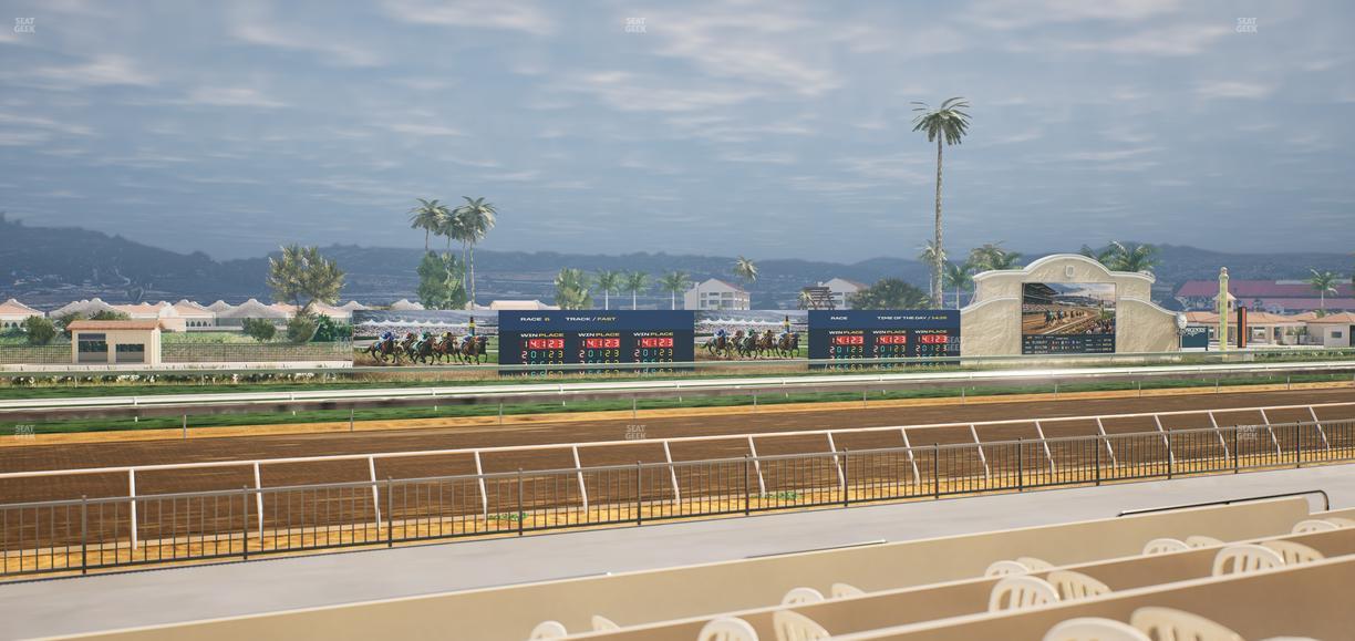 Del Mar Thoroughbred Club - Section Stretch Run Grill W Lvl 1 Tbl 176 Seat View