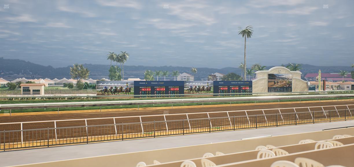 Del Mar Thoroughbred Club - Section Stretch Run Grill W Lvl 1 Tbl 177 Seat View