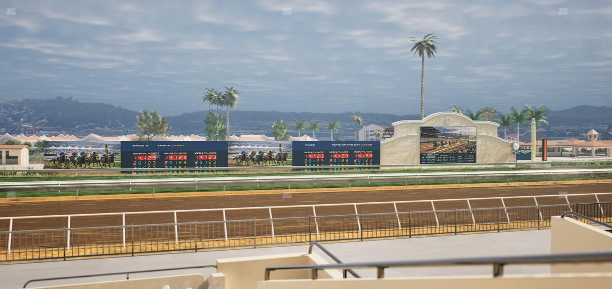 Del Mar Thoroughbred Club - Section Stretch Run Grill W Lvl 1 Tbl 180 Seat View