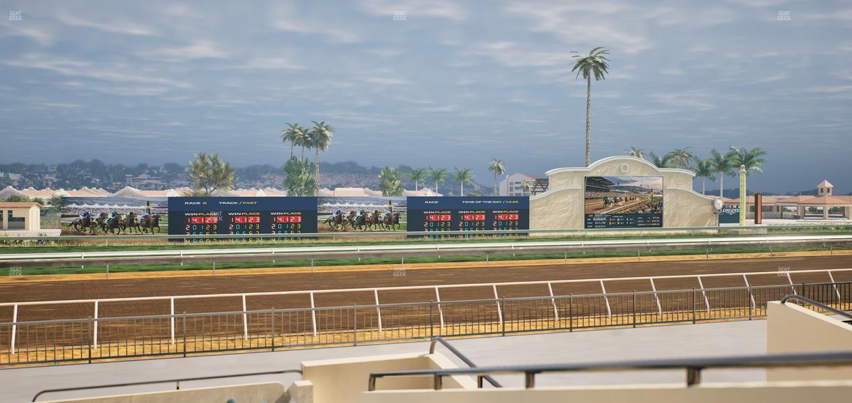 Del Mar Thoroughbred Club - Section Stretch Run Grill W Lvl 1 Tbl 180 Seat View