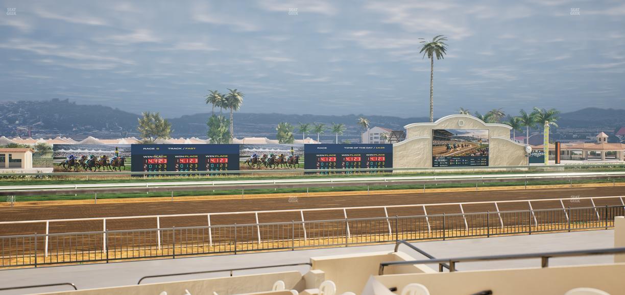 Del Mar Thoroughbred Club - Section Stretch Run Grill W Lvl 1 Tbl 181 Seat View