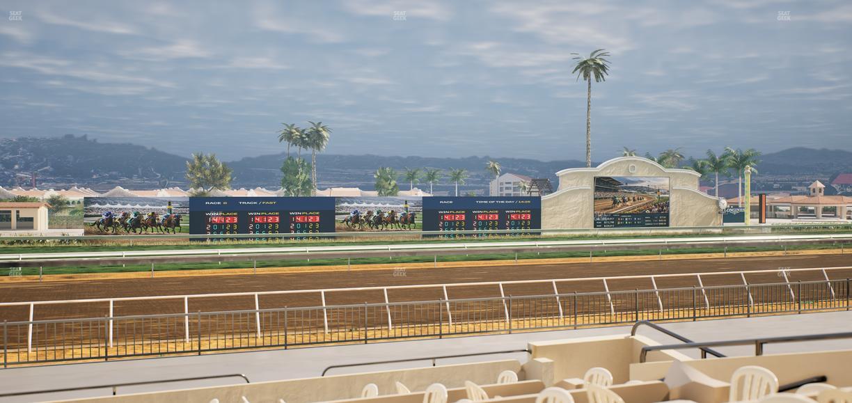 Del Mar Thoroughbred Club - Section Stretch Run Grill W Lvl 1 Tbl 182 Seat View