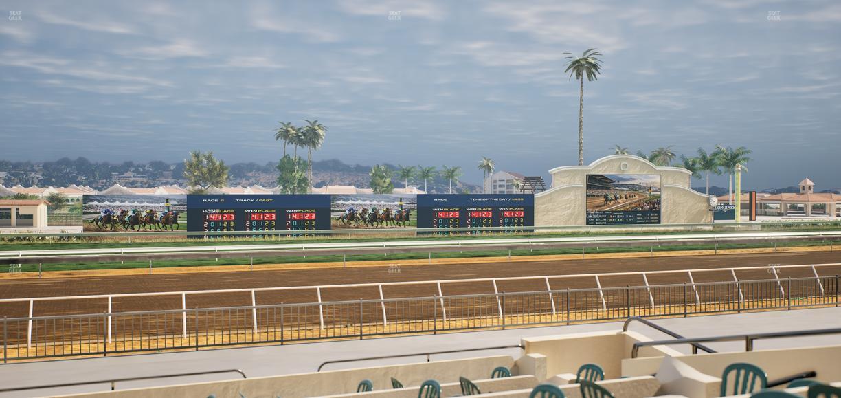 Del Mar Thoroughbred Club - Section Stretch Run Grill W Lvl 1 Tbl 182 Seat View