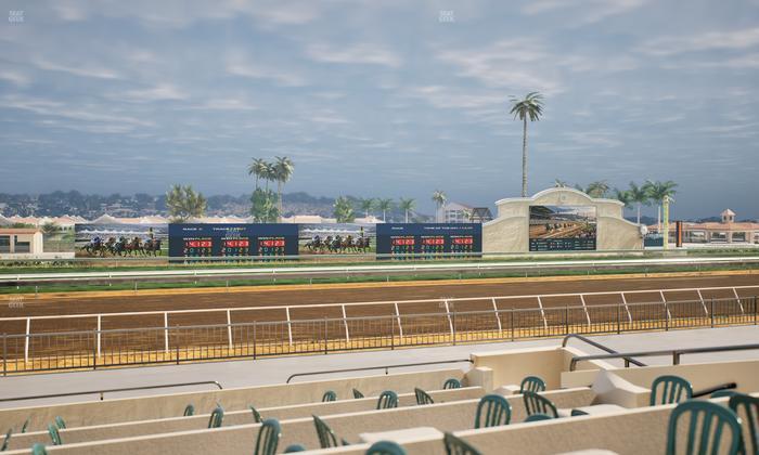 Del Mar Thoroughbred Club - Section Stretch Run Grill W Lvl 1 Tbl 182 Seat View