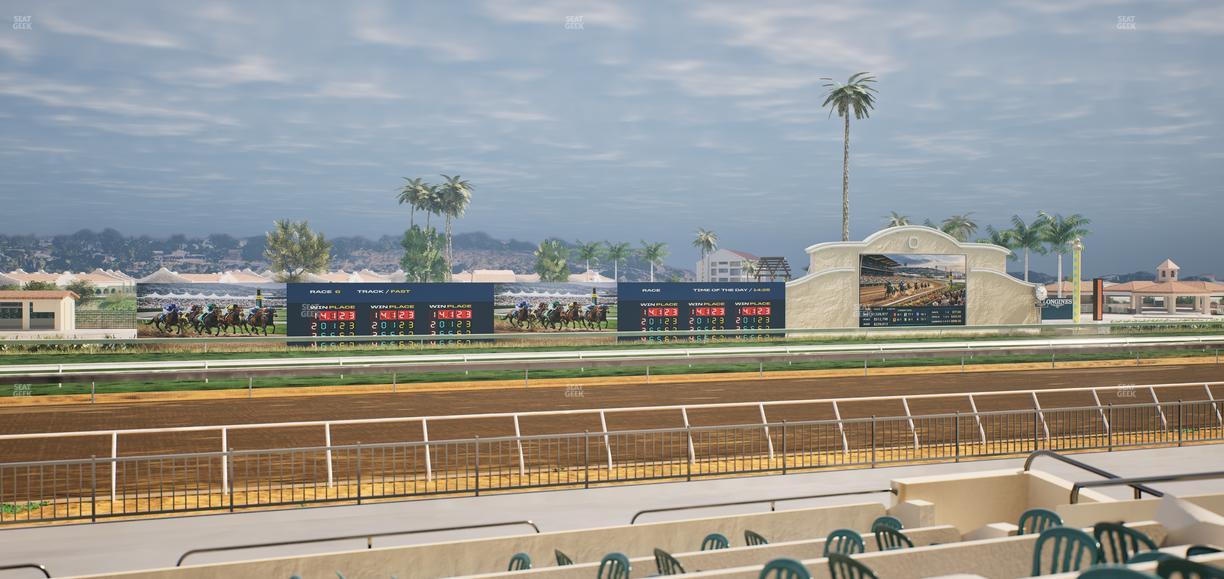 Del Mar Thoroughbred Club - Section Stretch Run Grill W Lvl 1 Tbl 183 Seat View
