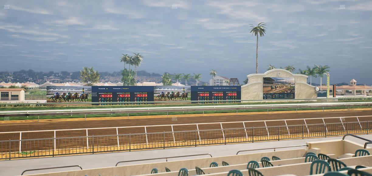 Del Mar Thoroughbred Club - Section Stretch Run Grill W Lvl 1 Tbl 184 Seat View