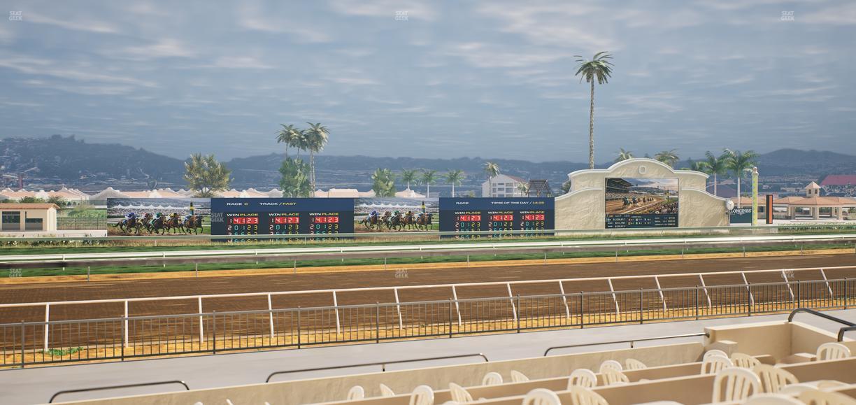 Del Mar Thoroughbred Club - Section Stretch Run Grill W Lvl 1 Tbl 184 Seat View