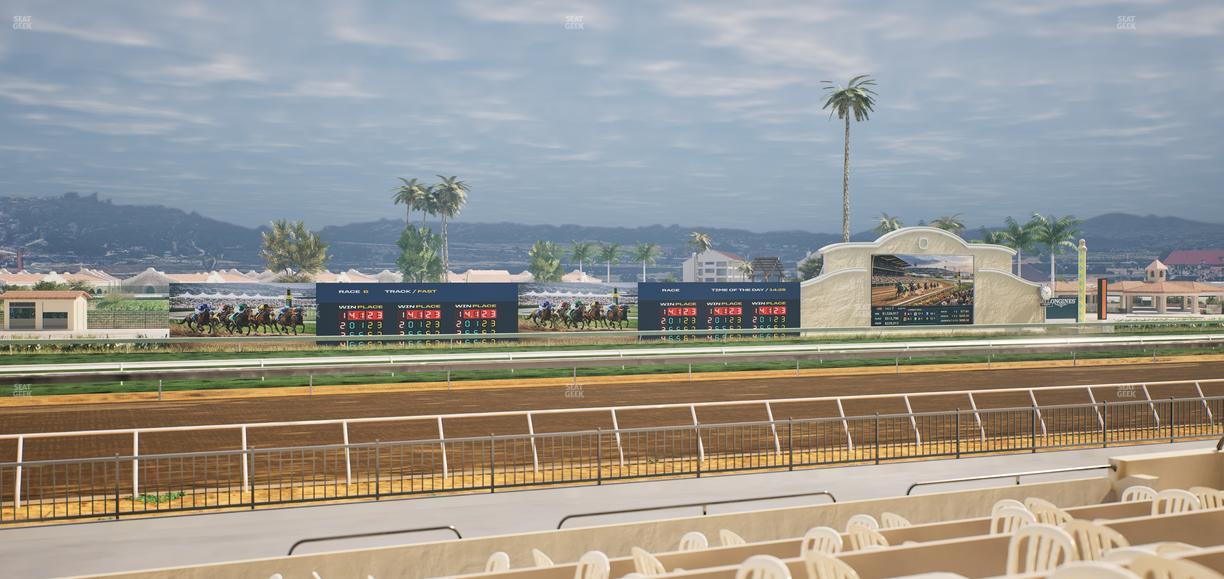 Del Mar Thoroughbred Club - Section Stretch Run Grill W Lvl 1 Tbl 185 Seat View