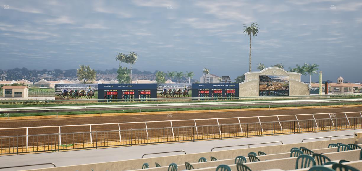 Del Mar Thoroughbred Club - Section Stretch Run Grill W Lvl 1 Tbl 186 Seat View