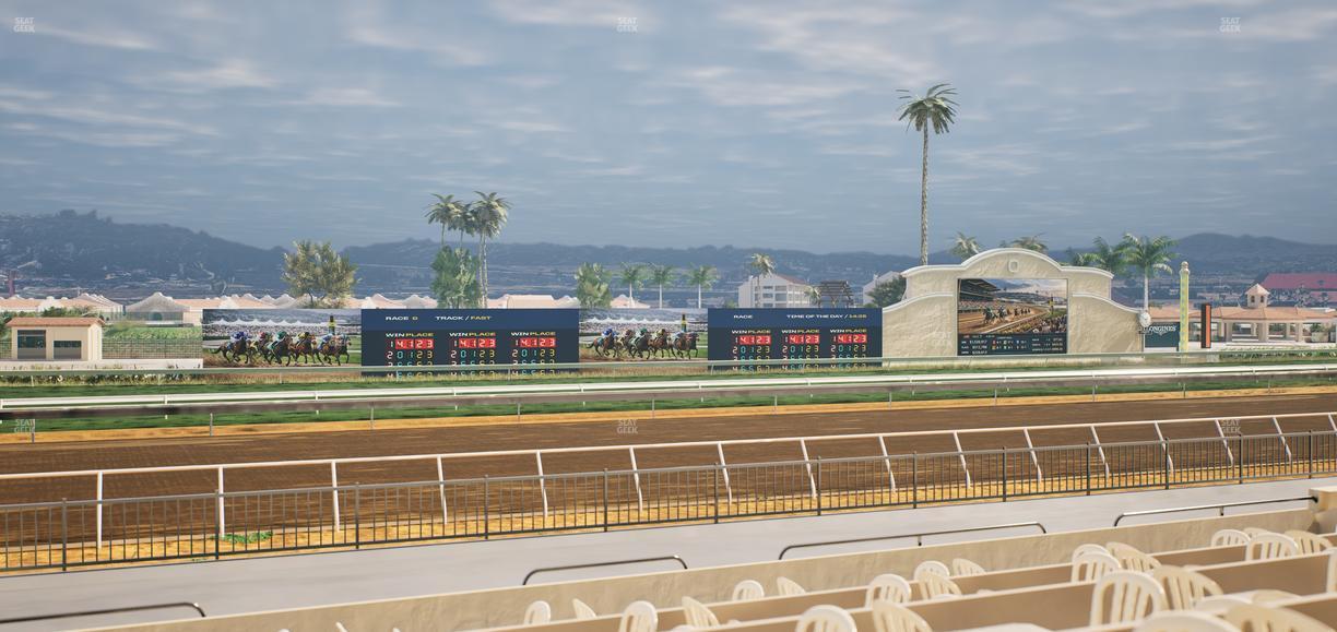 Del Mar Thoroughbred Club - Section Stretch Run Grill W Lvl 1 Tbl 186 Seat View