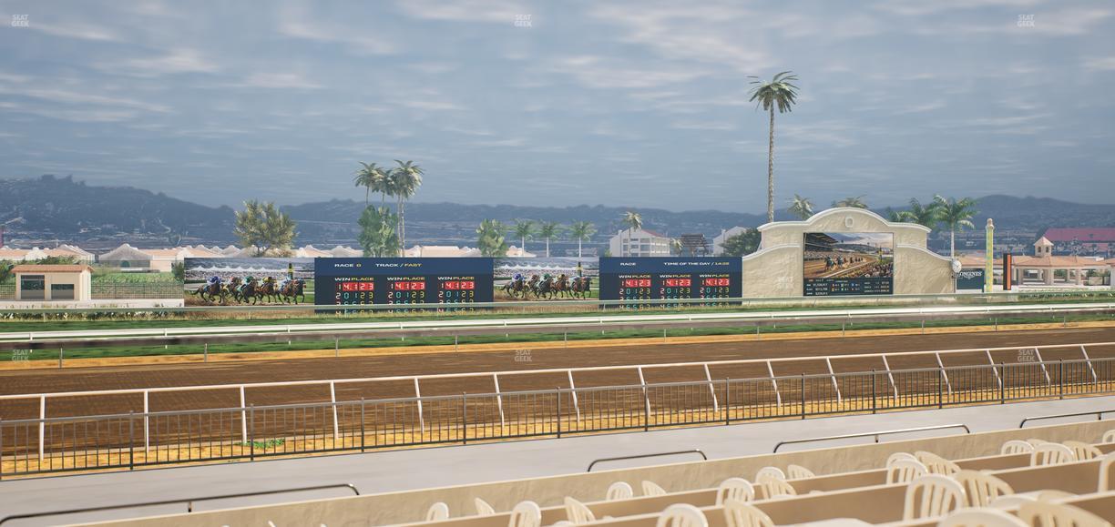 Del Mar Thoroughbred Club - Section Stretch Run Grill W Lvl 1 Tbl 187 Seat View