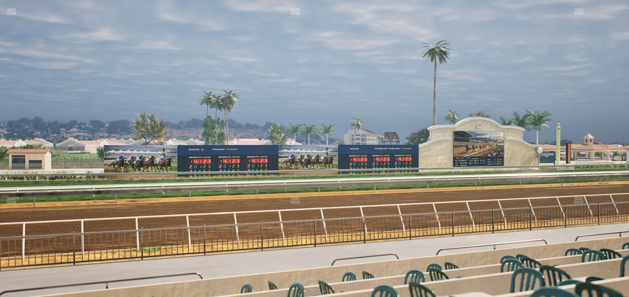 Del Mar Thoroughbred Club - Section Stretch Run Grill W Lvl 1 Tbl 187 Seat View