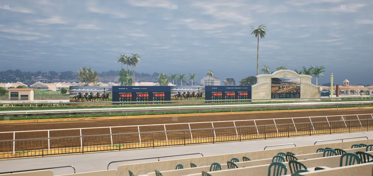 Del Mar Thoroughbred Club - Section Stretch Run Grill W Lvl 1 Tbl 190 Seat View