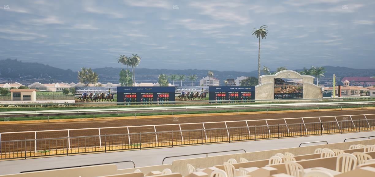Del Mar Thoroughbred Club - Section Stretch Run Grill W Lvl 1 Tbl 191 Seat View