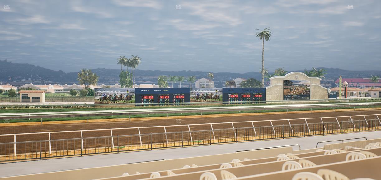 Del Mar Thoroughbred Club - Section Stretch Run Grill W Lvl 1 Tbl 195 Seat View