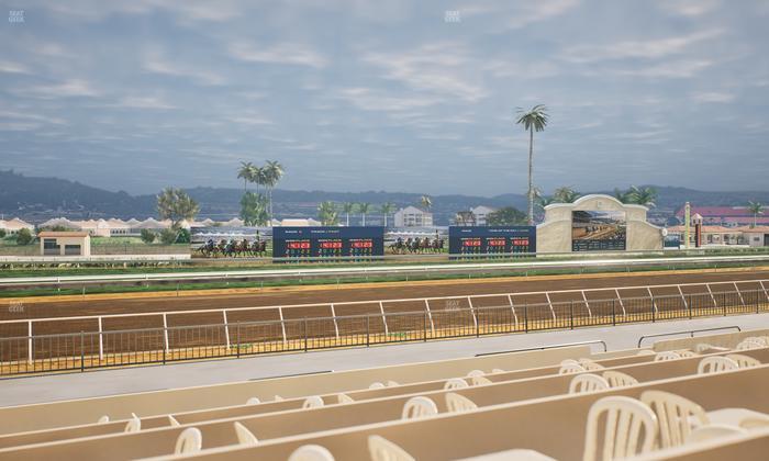 Del Mar Thoroughbred Club - Section Stretch Run Grill W Lvl 1 Tbl 195 Seat View