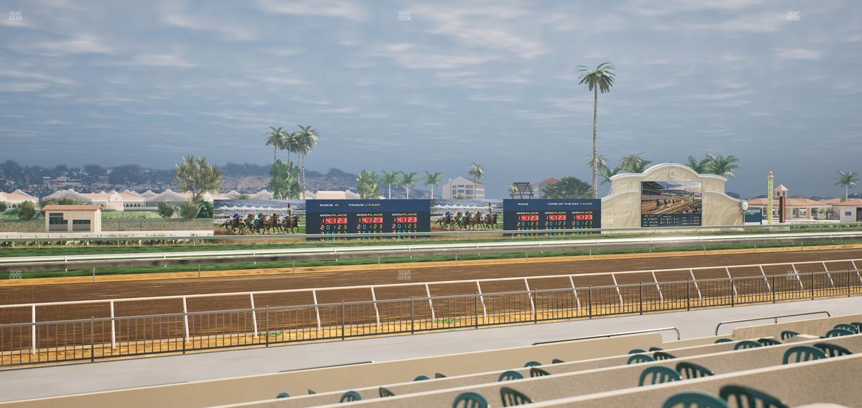 Del Mar Thoroughbred Club - Section Stretch Run Grill W Lvl 1 Tbl 195 Seat View