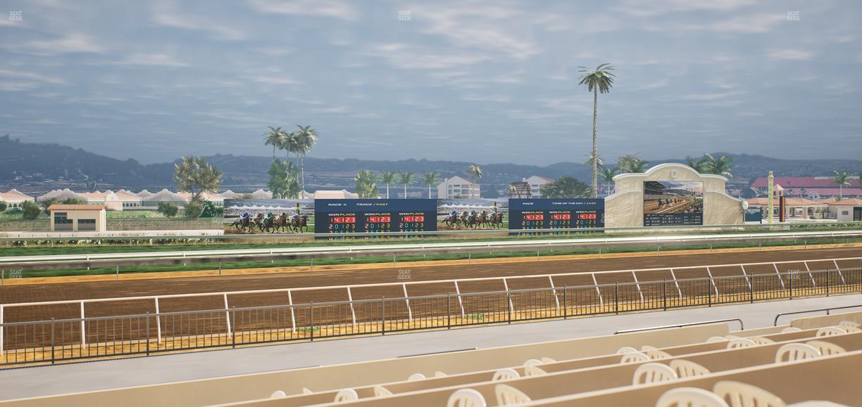 Del Mar Thoroughbred Club - Section Stretch Run Grill W Lvl 1 Tbl 196 Seat View