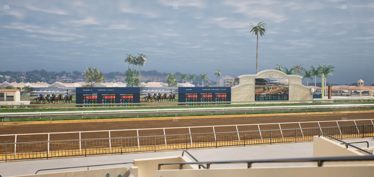 Del Mar Thoroughbred Club - Section Stretch Run Grill W Lvl 1 Tbl 200 Seat View