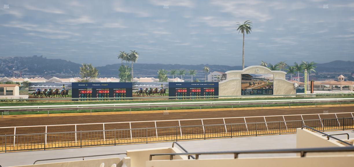 Del Mar Thoroughbred Club - Section Stretch Run Grill W Lvl 1 Tbl 200 Seat View