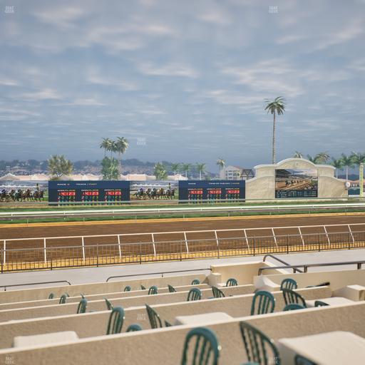 Del Mar Thoroughbred Club - Section Stretch Run Grill W Lvl 1 Tbl 202 Seat View