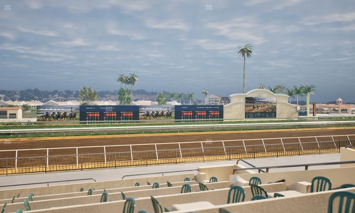 Del Mar Thoroughbred Club - Section Stretch Run Grill W Lvl 1 Tbl 202 Seat View