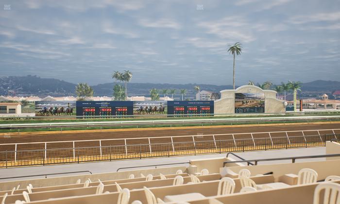 Del Mar Thoroughbred Club - Section Stretch Run Grill W Lvl 1 Tbl 202 Seat View