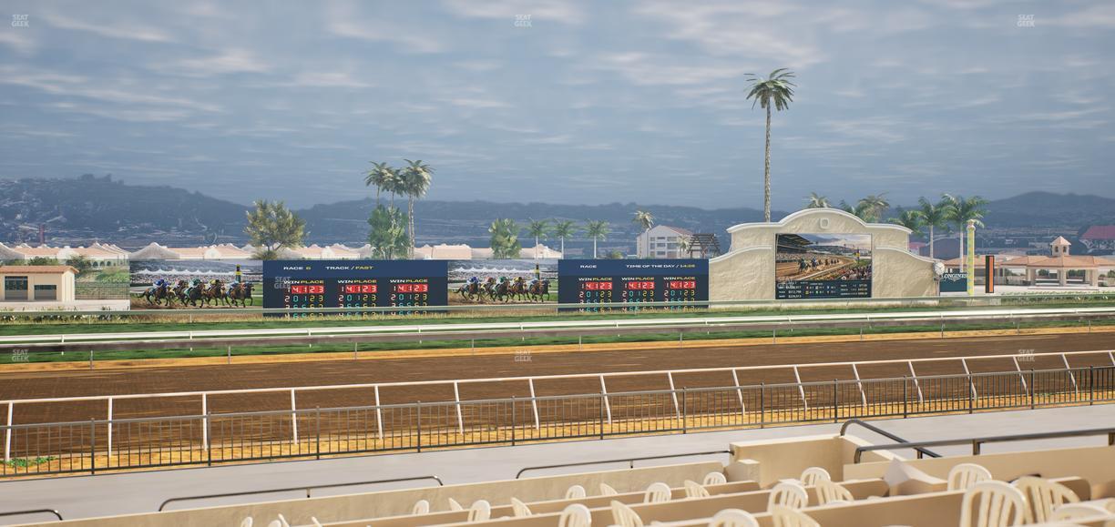 Del Mar Thoroughbred Club - Section Stretch Run Grill W Lvl 1 Tbl 203 Seat View