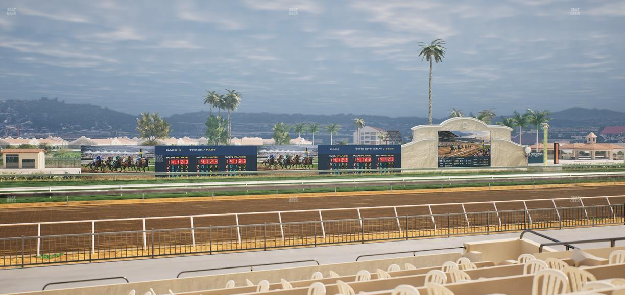 Del Mar Thoroughbred Club - Section Stretch Run Grill W Lvl 1 Tbl 204 Seat View