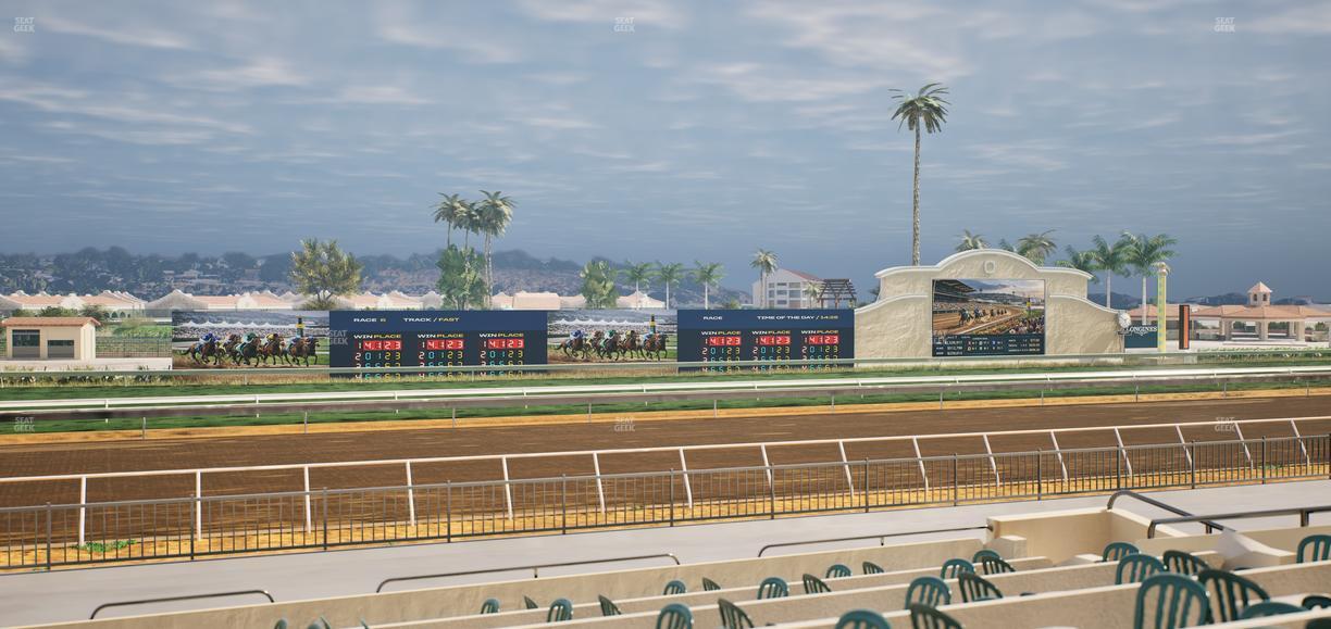 Del Mar Thoroughbred Club - Section Stretch Run Grill W Lvl 1 Tbl 204 Seat View