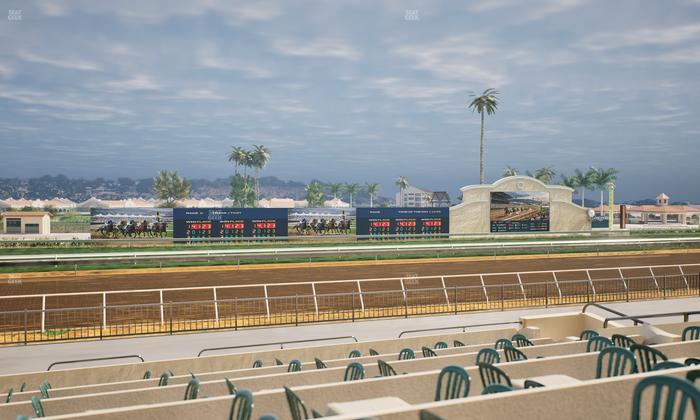 Del Mar Thoroughbred Club - Section Stretch Run Grill W Lvl 1 Tbl 204 Seat View