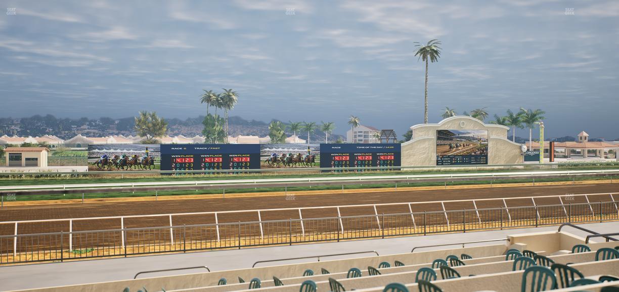 Del Mar Thoroughbred Club - Section Stretch Run Grill W Lvl 1 Tbl 205 Seat View