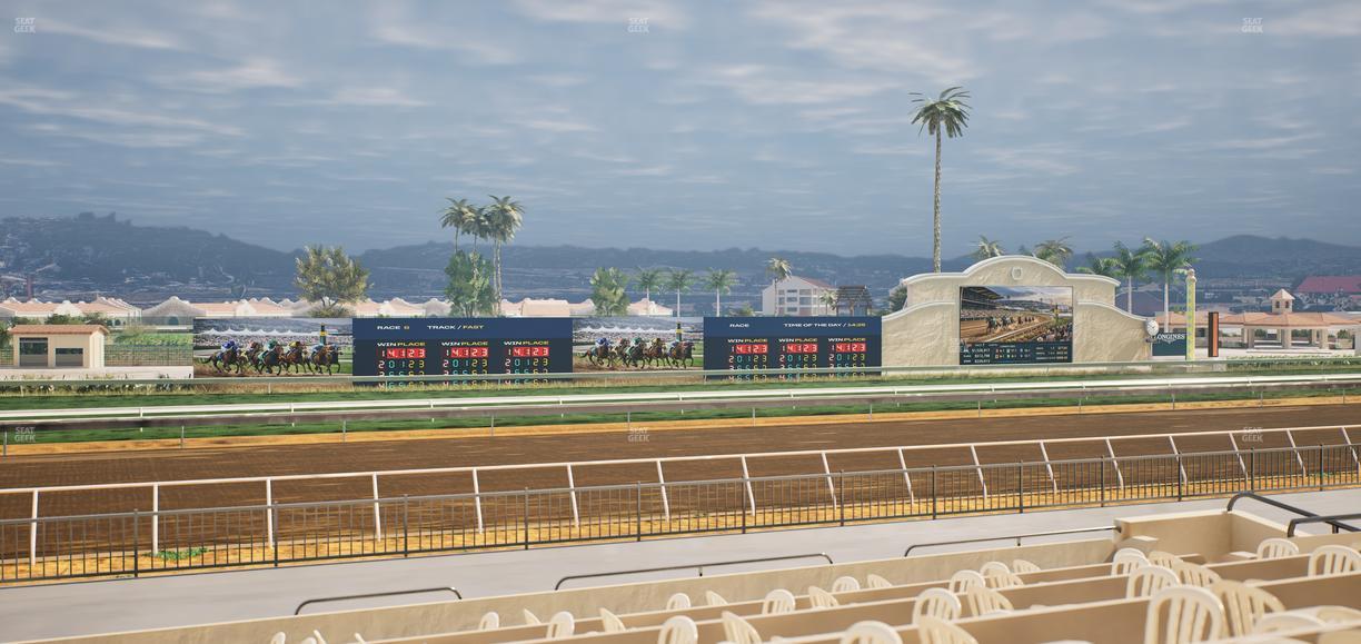 Del Mar Thoroughbred Club - Section Stretch Run Grill W Lvl 1 Tbl 205 Seat View