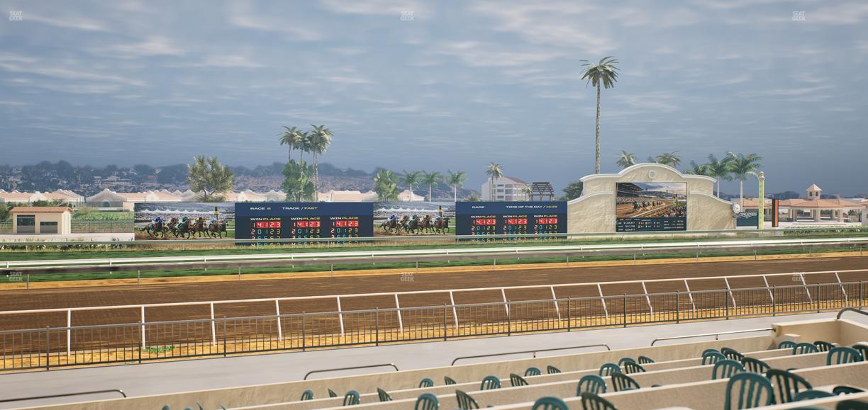 Del Mar Thoroughbred Club - Section Stretch Run Grill W Lvl 1 Tbl 206 Seat View