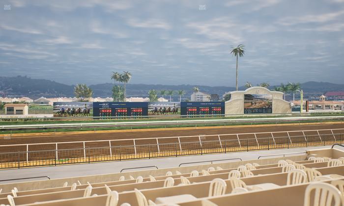Del Mar Thoroughbred Club - Section Stretch Run Grill W Lvl 1 Tbl 206 Seat View