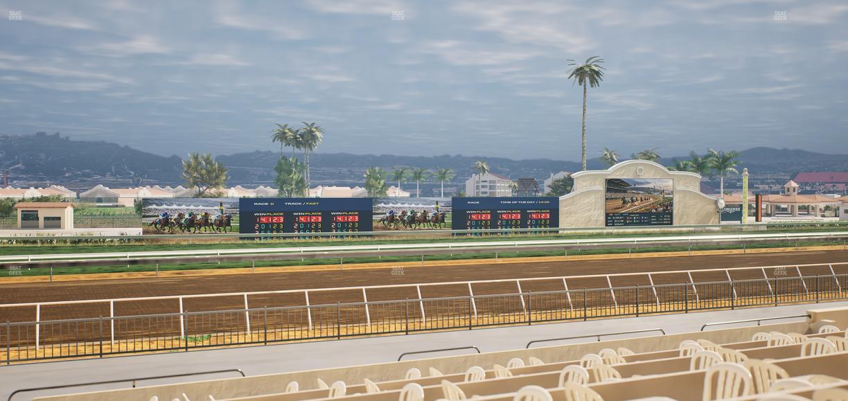 Del Mar Thoroughbred Club - Section Stretch Run Grill W Lvl 1 Tbl 207 Seat View