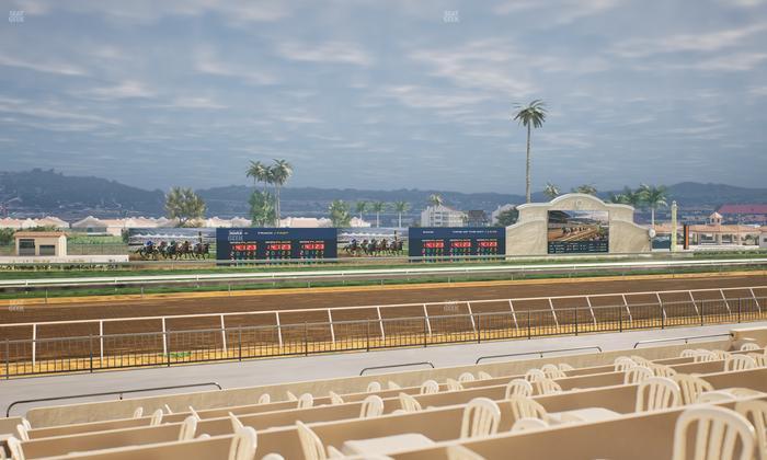 Del Mar Thoroughbred Club - Section Stretch Run Grill W Lvl 1 Tbl 207 Seat View