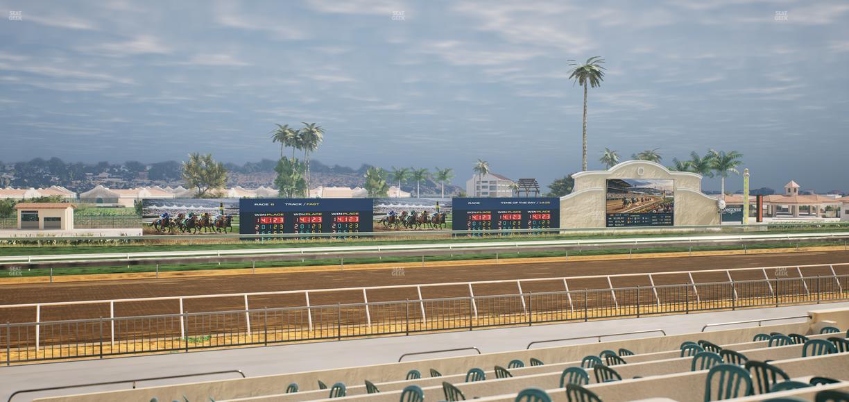 Del Mar Thoroughbred Club - Section Stretch Run Grill W Lvl 1 Tbl 207 Seat View