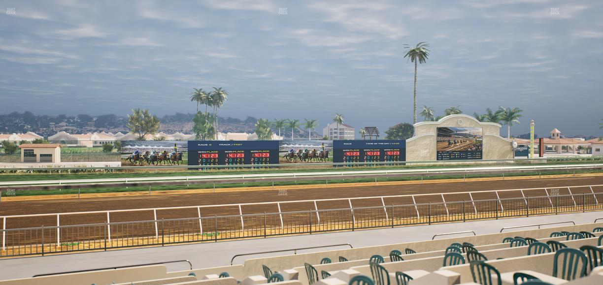 Del Mar Thoroughbred Club - Section Stretch Run Grill W Lvl 1 Tbl 211 Seat View