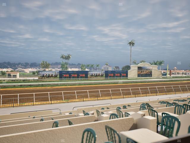 Del Mar Thoroughbred Club - Section Stretch Run Grill W Lvl 1 Tbl 211 Seat View