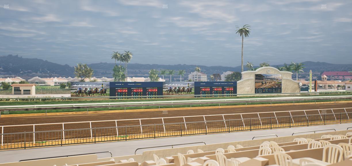 Del Mar Thoroughbred Club - Section Stretch Run Grill W Lvl 1 Tbl 211 Seat View