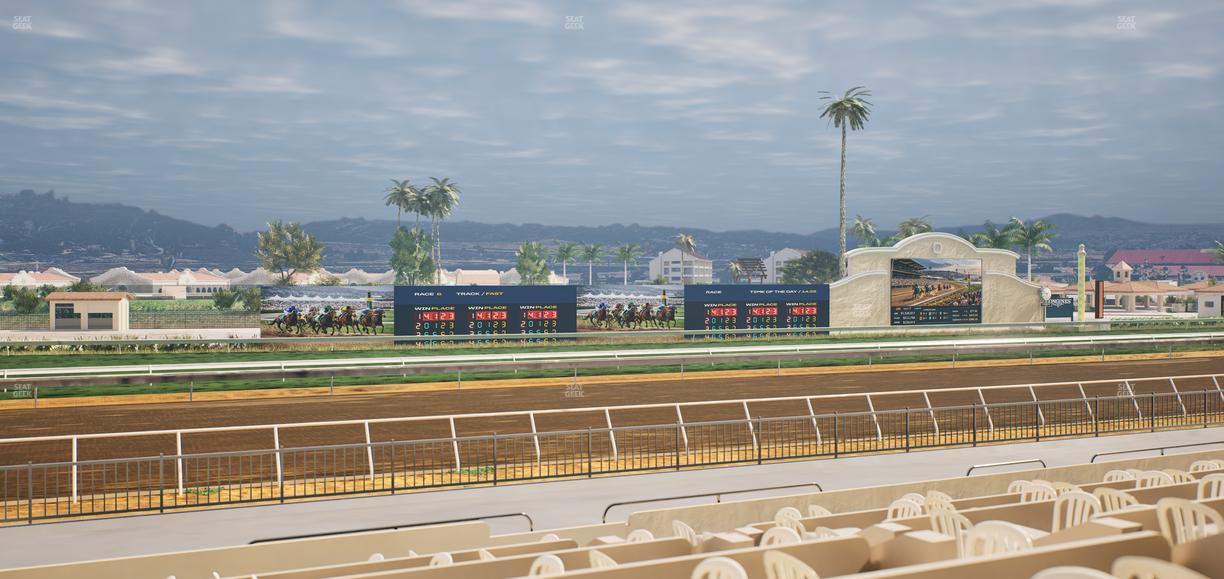 Del Mar Thoroughbred Club - Section Stretch Run Grill W Lvl 1 Tbl 212 Seat View
