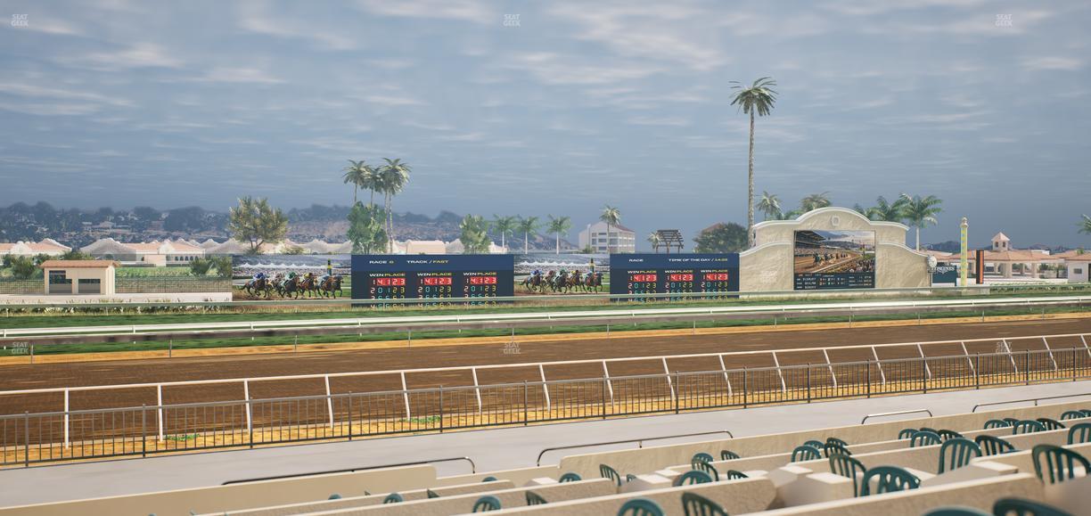 Del Mar Thoroughbred Club - Section Stretch Run Grill W Lvl 1 Tbl 212 Seat View