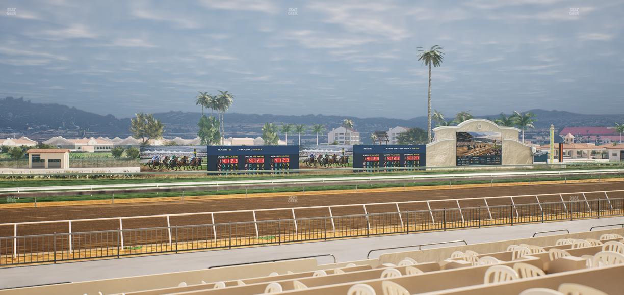 Del Mar Thoroughbred Club - Section Stretch Run Grill W Lvl 1 Tbl 213 Seat View