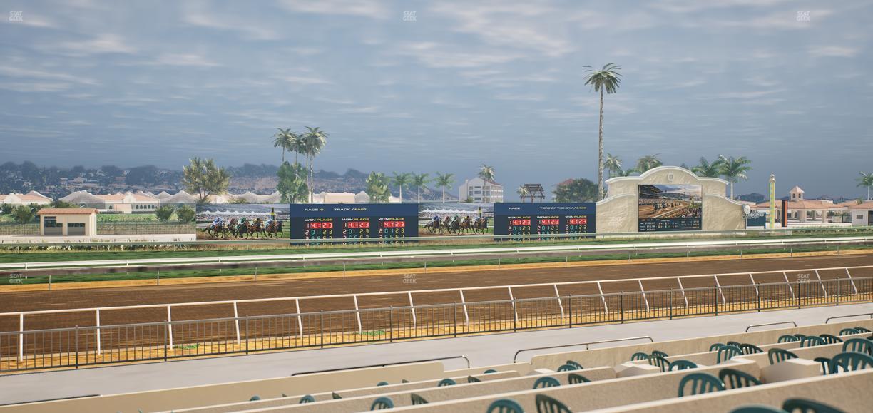 Del Mar Thoroughbred Club - Section Stretch Run Grill W Lvl 1 Tbl 213 Seat View